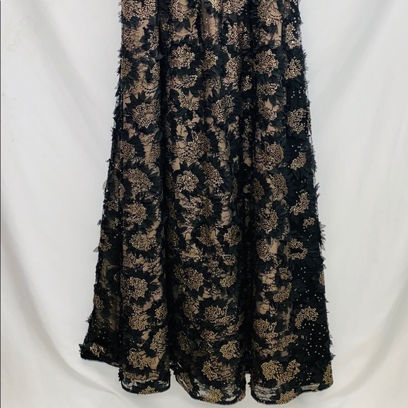 Aidan Mattox Ruffled Sleeve A-Line Gown - Picture 6 of 9